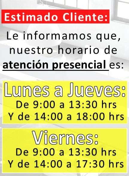 Horario de atenci&oacute;n